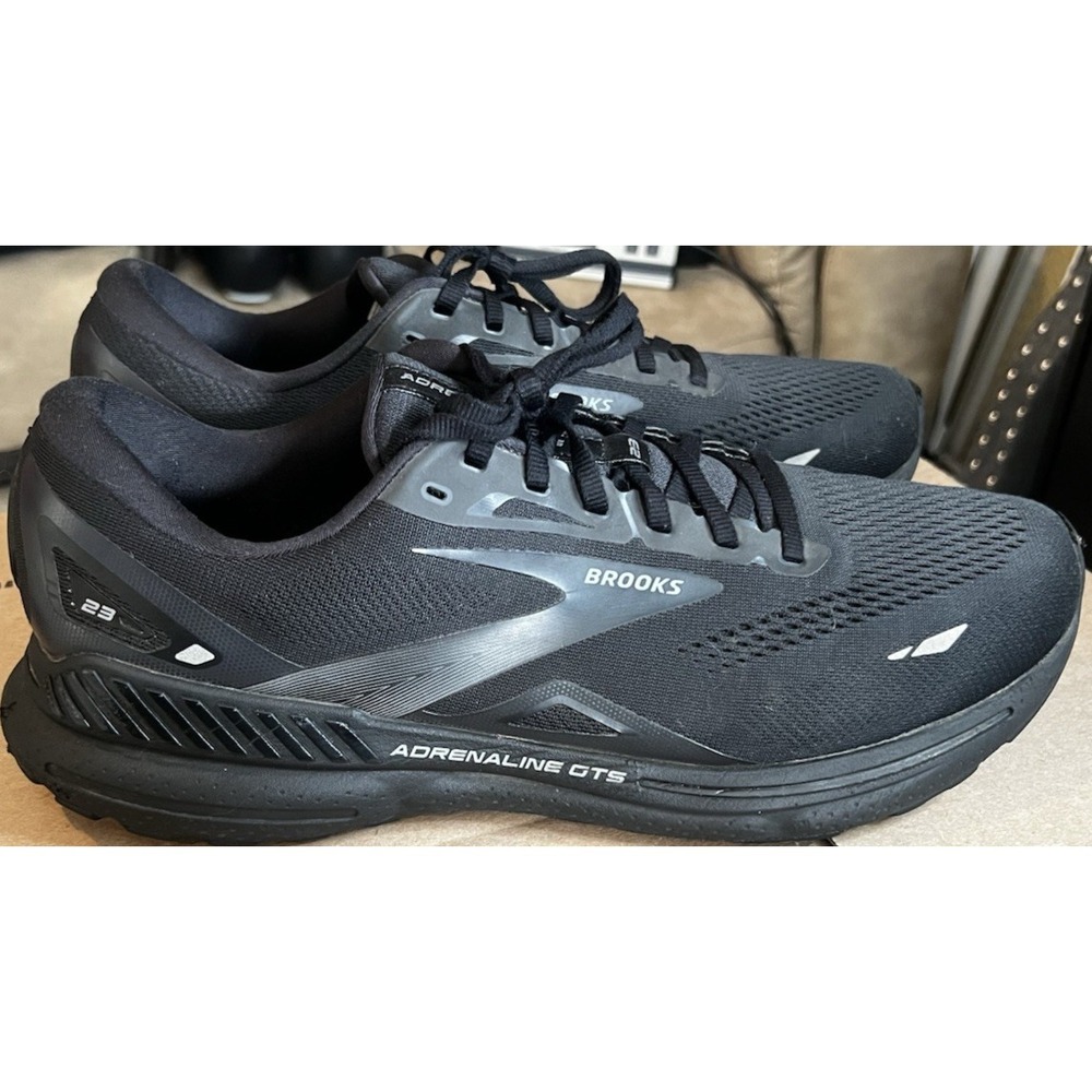 Brooks Adrenaline GTS 23 Men's Size 13D Black Ebony Athletic Running Sneakers